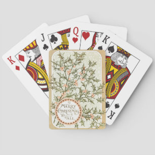 Kerst Holly Antiek Groet Pokerkaarten
