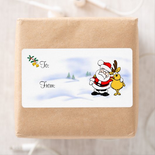 Kerst Holly, Bells en Boeddies Etiket (Insitu)