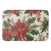 Kerst Holly & Berries Badmat (Voorkant)