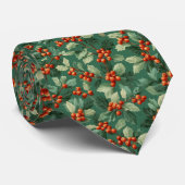 Kerst Holly Bes Knoop Das (Opgerold)