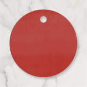 Kerst holly bessen bloemengroen cadeau labels (Achterkant)