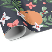 Kerst Holly bessen en Fruit Wrapping Paper Cadeaupapier (Rol Hoek)