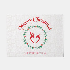 Kerst Holly bessen krans Deurmat