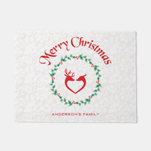 Kerst Holly bessen krans Deurmat