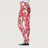 Kerst Holly bessen naadloos patroon Leggings (Links)