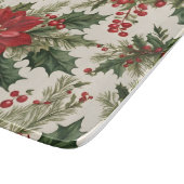 Kerst Holly & bessen snijplank (Hoek)