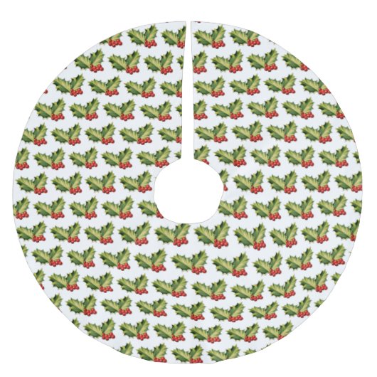Kerst Holly bladeren & bessen Kerstboom Rok (Voorkant)