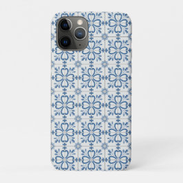 Kerst holly bladeren en bloemblaadjes tegels Case-Mate iPhone case