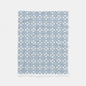 Kerst holly bladeren en bloemblaadjes tegels fleece deken (Voorkant)