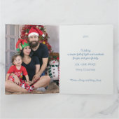 Kerst holly bladeren en bloemblaadjes tegels kaart (Binnen)