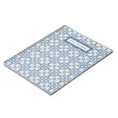 Kerst holly bladeren en bloemblaadjes tegels notitieboek (Linkerzijde)