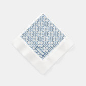 Kerst holly bladeren en bloemblaadjes tegels servet (Hoek)