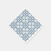 Kerst holly bladeren en bloemblaadjes tegels servet (Hoek)