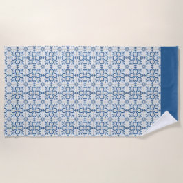 Kerst holly bladeren en bloemblaadjes tegels strandlaken