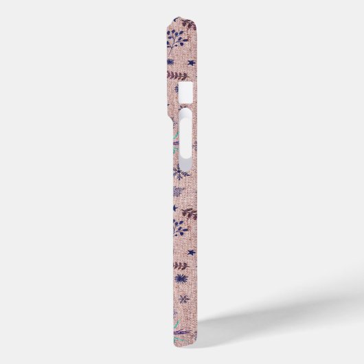 Kerst Holly boeket - Stoffig Roos Case-Mate iPhone Case (Achterkant / Links)