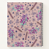 Kerst Holly boeket - Stoffig Roos Notitieboek (Achterkant)