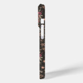 Kerst Holly boeket - Zwart Case-Mate iPhone Case (Achterkant / Links)