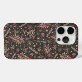 Kerst Holly boeket - Zwart Case-Mate iPhone Case (Achterkant (horizontaal))