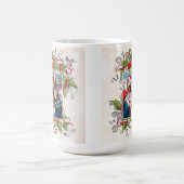 Kerst Holly Branch Foto Mok (Center)