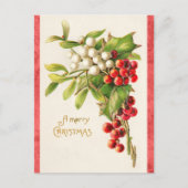  Kerst Holly Briefkaart (Voorkant)