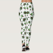 Kerst Holly Broek Leggings (Achterkant)