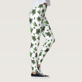 Kerst Holly Broek Leggings