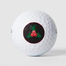 Kerst Holly en Berries Golf Balls