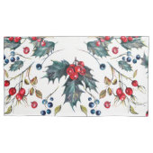 Kerst Holly en Berries Kussenslopen (Voorkant-Links)