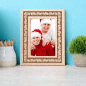 Kerst Holly en bessen grens Gegraveerde Lijstjes