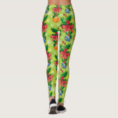 Kerst Holly en bommen Leggings (Achterkant)