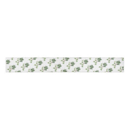 Kerst Holly en Ivy Botanische Waterverf Grosgrain Lint