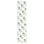 Kerst Holly en Ivy Botanische Waterverf Korte Tafelloper (Voorkant)