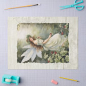 Kerst Holly Fairy Pine Forest rustieke schuur hout Tissuepapier (Craft)