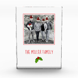 Kerst Holly Family KeepSake NAAM Feestelijk Plezie Fotoblokken