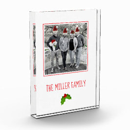 Kerst Holly Family KeepSake NAAM Feestelijk Plezie Fotoblokken