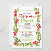 Kerst Holly Feestelijke Feestdag Vertrekt Kaart (Voorkant)