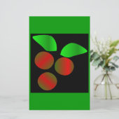 Kerst Holly I Briefpapier (Staand voorkant)