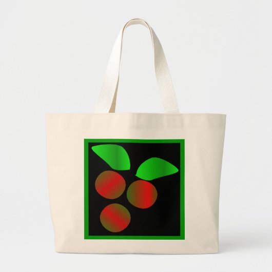 Kerst Holly I Grote Tote Bag (Voorkant)