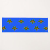 Kerst Holly, Ilex aquifolium rode bessen Yogamat (Voorkant (horizontaal))