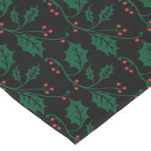 Kerst Holly in feestelijk groen Korte Tafelloper (Hoek)