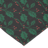 Kerst Holly in feestelijk groen Tafelkleed (Gekanteld)