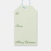 Kerst Holly & Ivy Sprig Botanische Gift Labels Cadeaulabel (Achterkant)