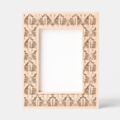 Kerst Holly & Kaarsen patroon Gegraveerde Lijstjes (Voorkant)