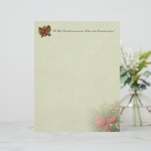 kerst Holly-kerst (Staand voorkant)