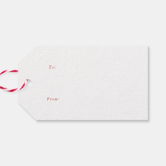 Kerst Holly Kerst cadeau label Cadeaulabel (Achterkant Horizontaal)