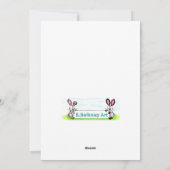 Kerst Holly Koe Feestdagenkaart (Achterkant)