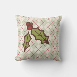 Kerst Holly Kussen