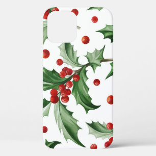 Kerst Holly laat naadloos symbool Case-Mate iPhone Case