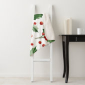 Kerst Holly laat naadloos symbool Sherpa Deken (In situ)