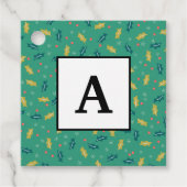 Kerst Holly Leaves & Berries met Snowflakes Bedankjes Labels (Voorkant)